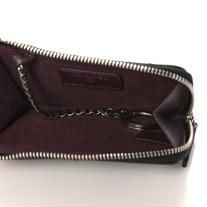 Chanel Caviar Quilted Zipped Key Holder Case Black 5 of 12