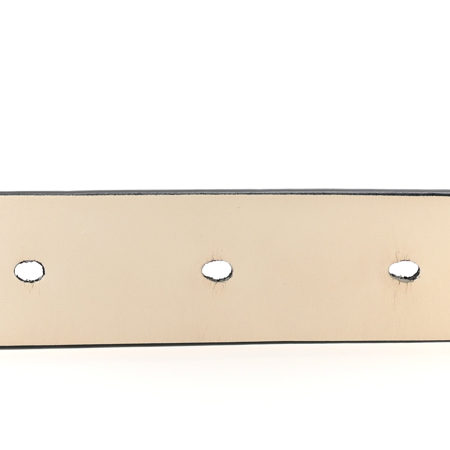 Calfskin Saddle Belt 80 32 White