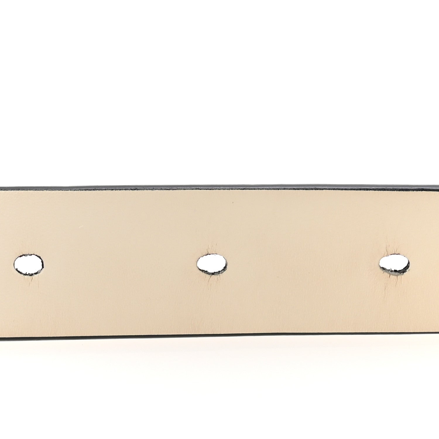 Christian Dior Calfskin Saddle Belt 80 32 White 6 of 9