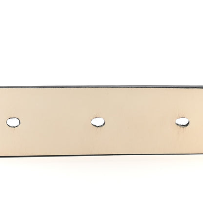 Christian Dior Calfskin Saddle Belt 80 32 White 6 of 9