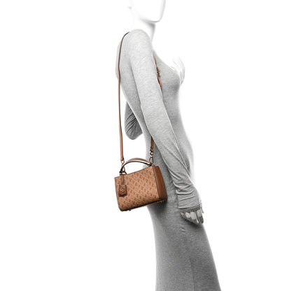 Jimmy Choo Calfskin Mini Varenne Top Handle Tan 2 of 11