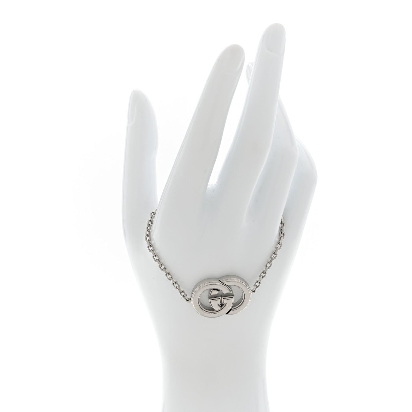 Silver Interlocking GG Bracelet S