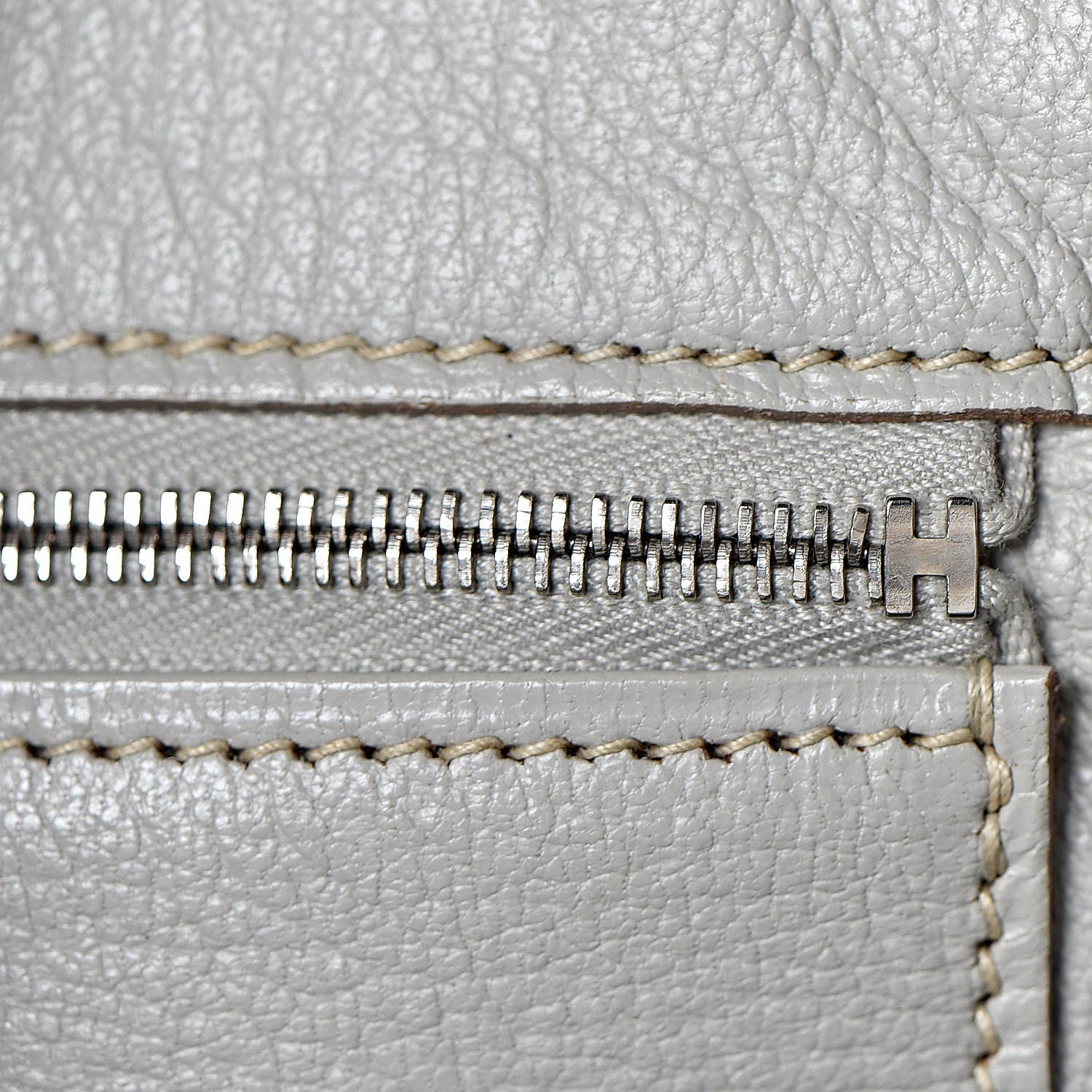 Hermes Taurillon Clemence Lizard Club Birkin 35 Gris Perle White Mykonos 34 of 39