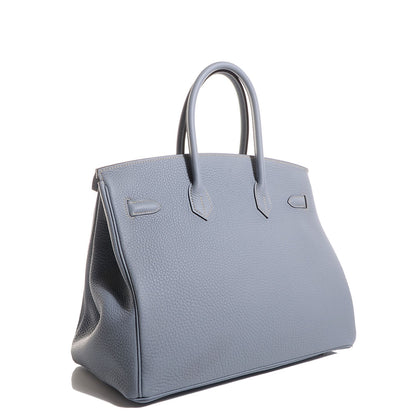 Hermes Togo Birkin 35 Bleu Lin 3 of 20