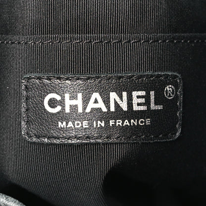 Chanel Lambskin Quilted CC Chain Bucket Bag Black 6 of 9