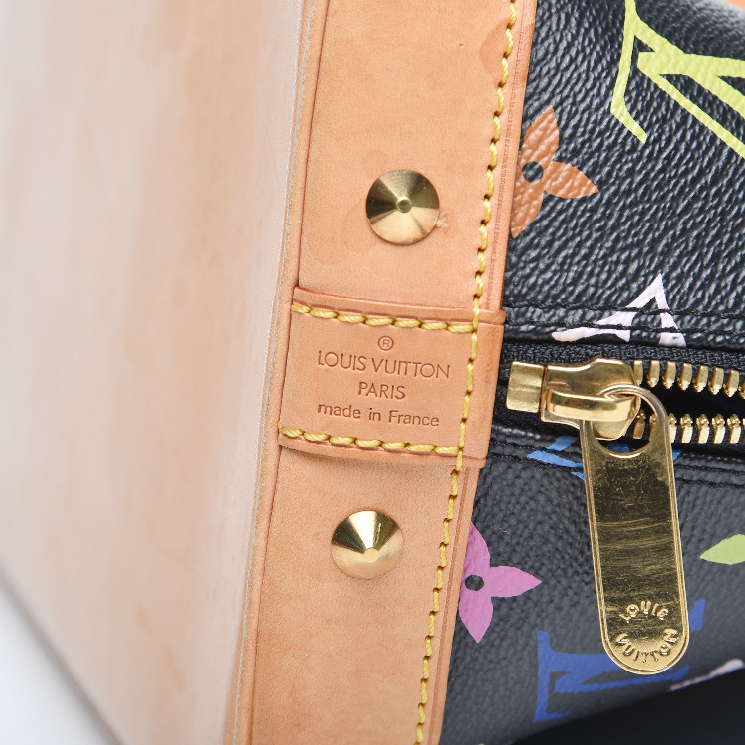Louis Vuitton Monogram Multicolor Alma Black 9 of 11