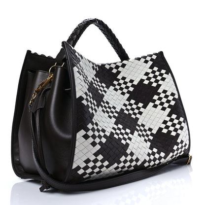 Mulberry Vichy Woven Check Iris Ebony White 3 of 7