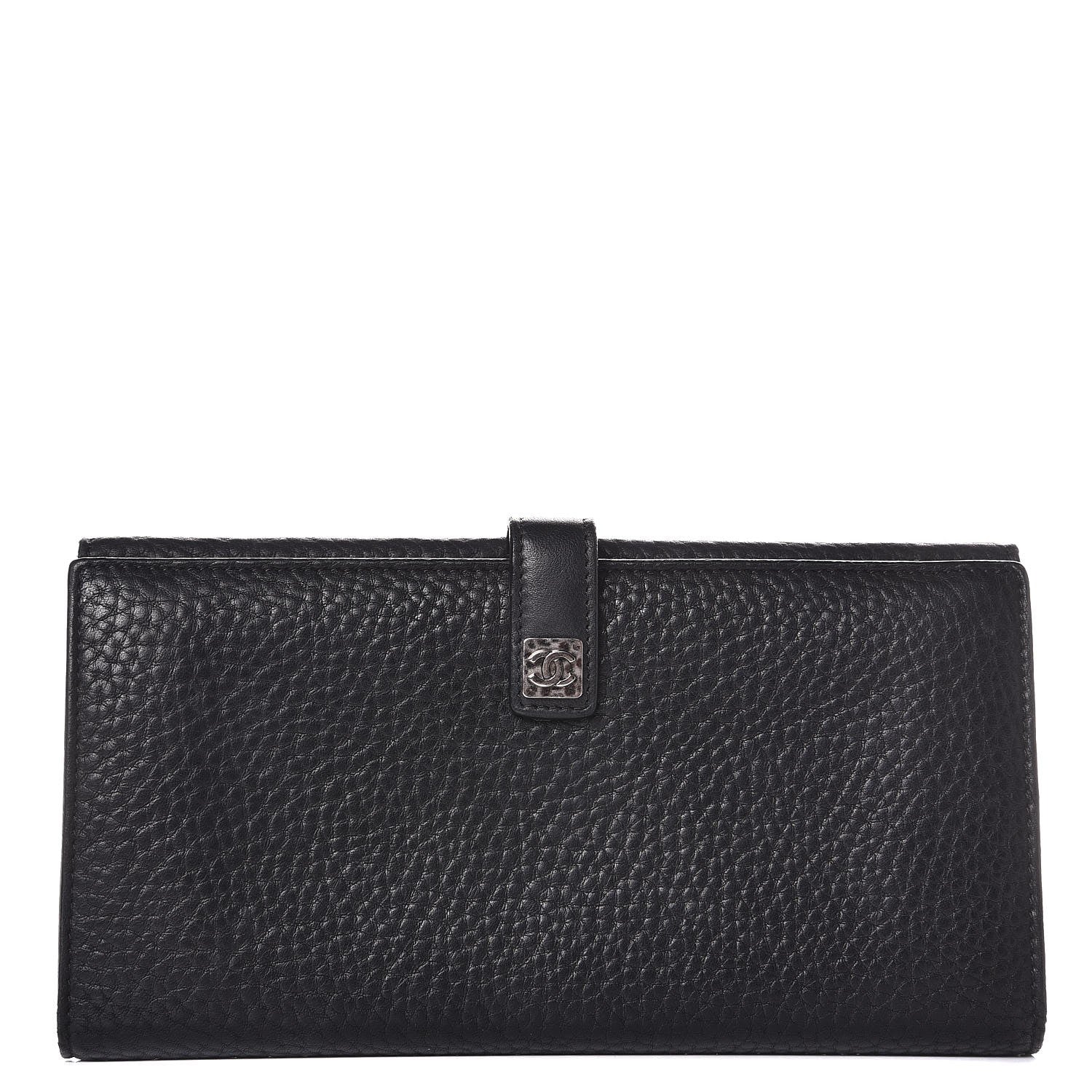 Chanel Calfskin CC Long Wallet Black 1 of 9