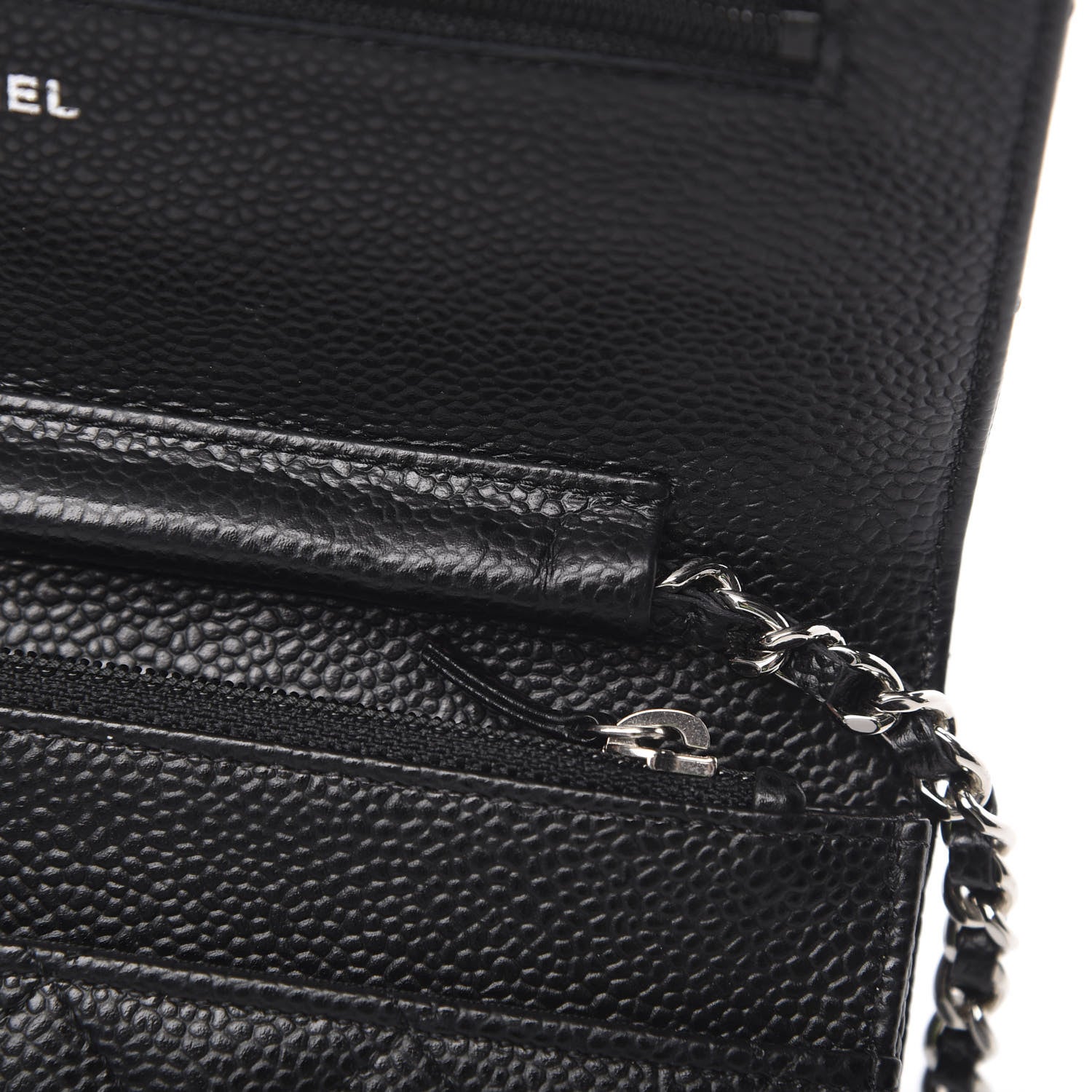 Chanel Caviar Quilted Wallet On Chain WOC Black 13 of 15