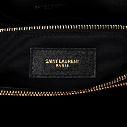 Saint Laurent Calfskin Y Quilted Monogram Medium Loulou Chain Satchel Black 5 of 9