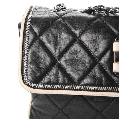 Chanel Lambskin East West Accordion Flap Black 13 of 23