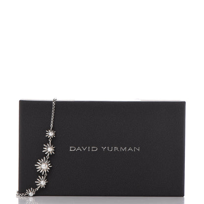 David Yurman Sterling Silver Pearl Starburst Necklace 4 of 5