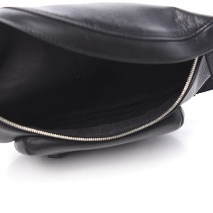 Balenciaga Smooth Calfskin Logo Everyday Beltpack XS Black White 5 of 10