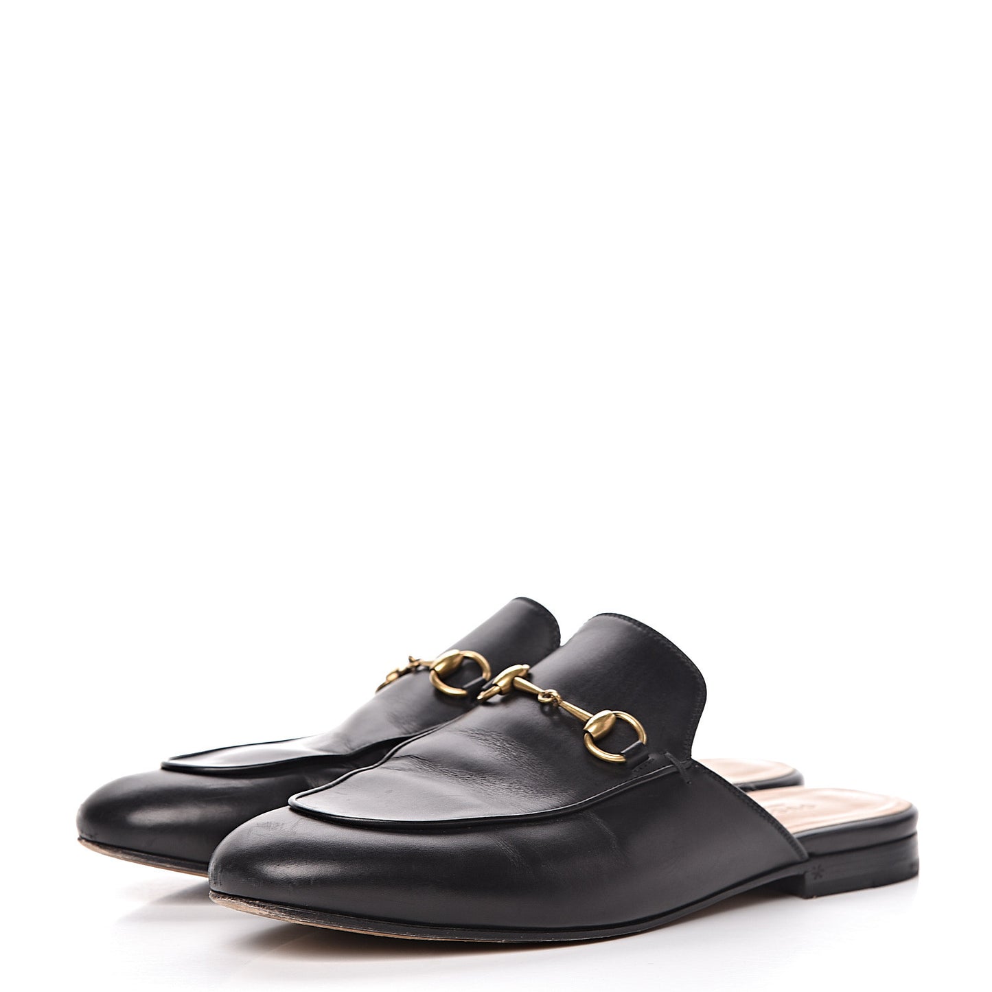 Calfskin Womens Princetown Slippers 39 Black