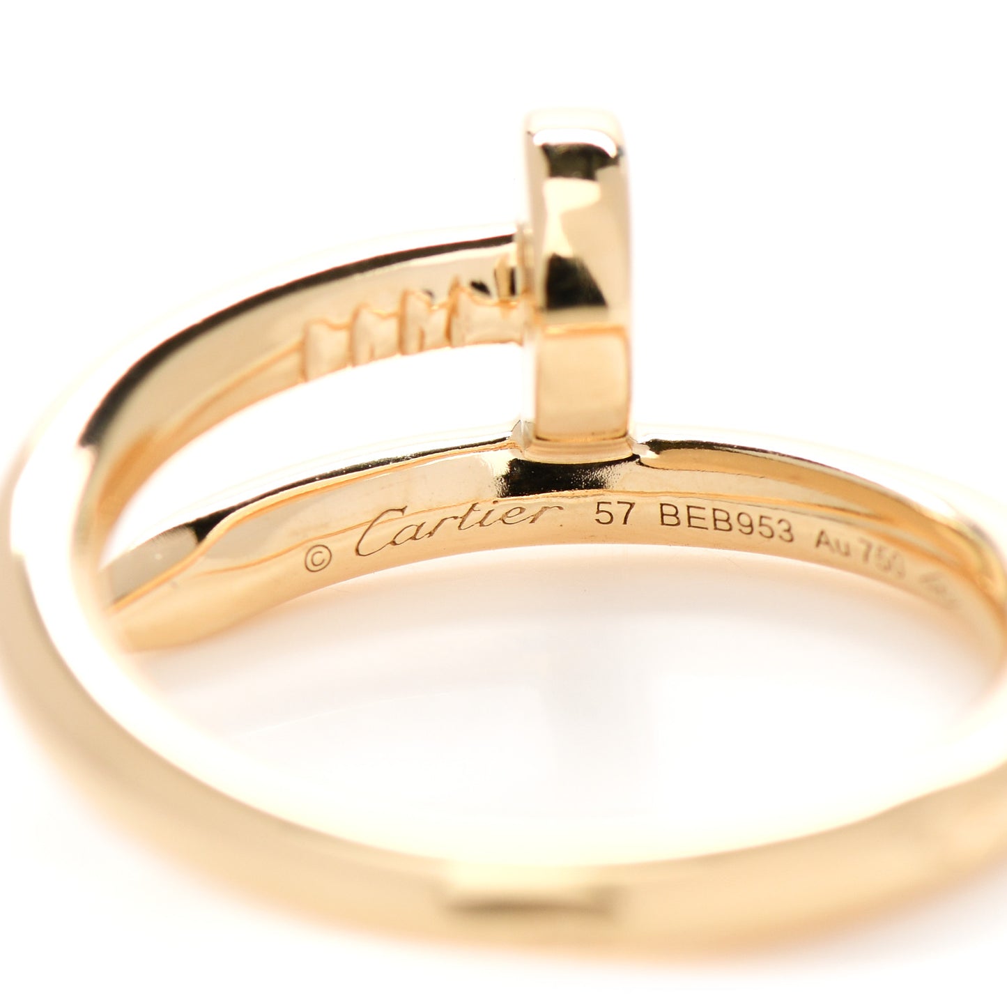18K Yellow Gold Juste Un Clou Ring 57 8