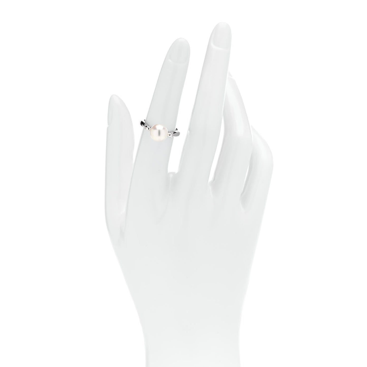 Platinum Akoya Cultured Pearl 8mm Ring 51 5.75