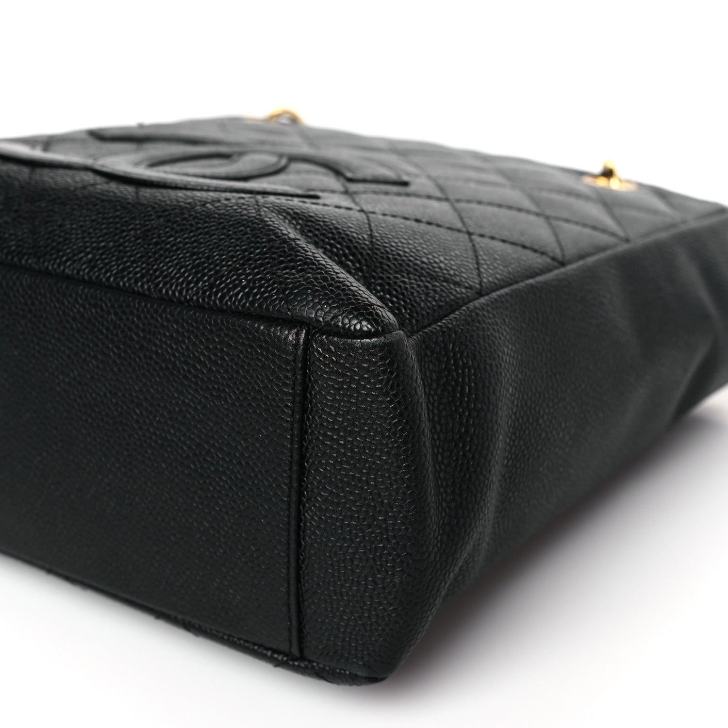 Chanel Caviar Quilted Petit Shopping Tote PST Black 9 of 9