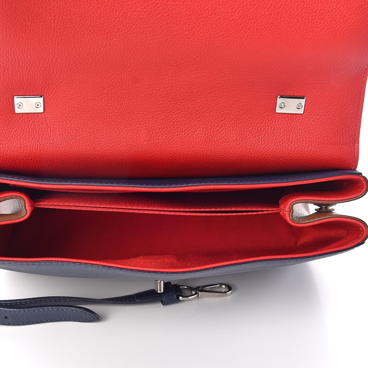 Louis Vuitton Calfskin Lockme II Top Handle Rubis Marine 5 of 9