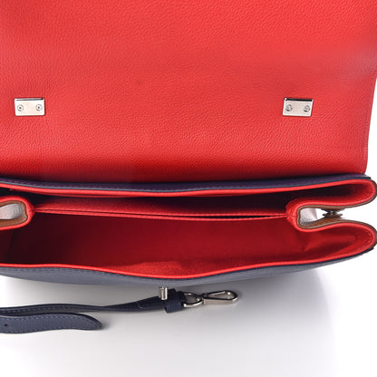 Louis Vuitton Calfskin Lockme II Top Handle Rubis Marine 5 of 9