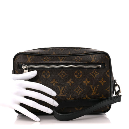 Louis Vuitton Monogram Macassar Kasai Clutch Black 2 of 10