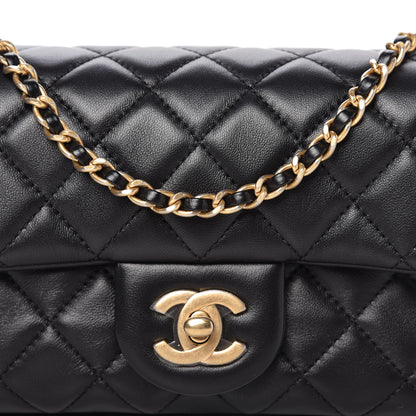 Chanel Lambskin Quilted Mini Rectangular Pearl Crush Flap Black 10 of 11