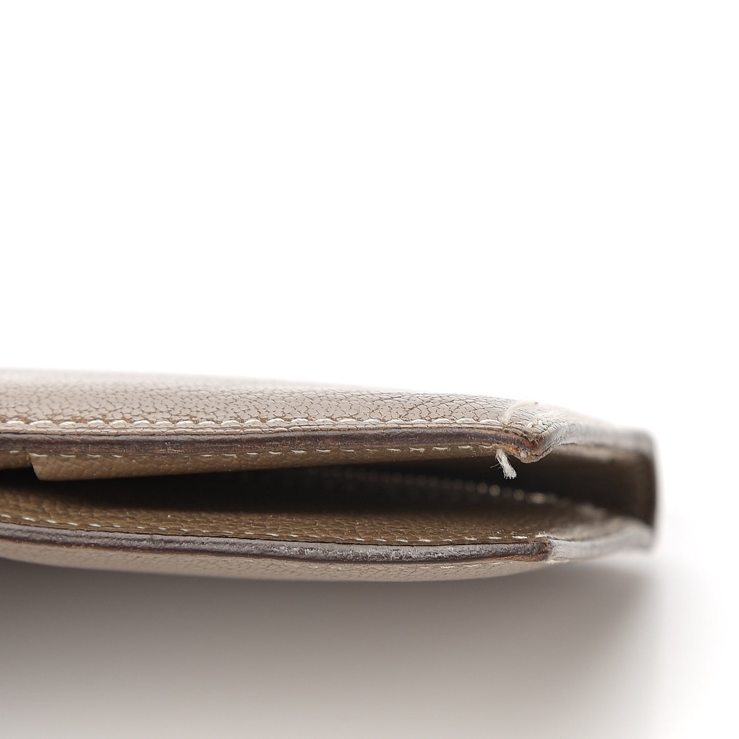 Chevre Mysore Bearn Gusset Wallet Etoupe