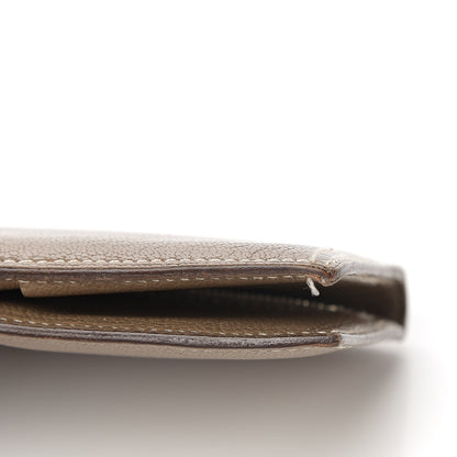 Hermes Chevre Mysore Bearn Gusset Wallet Etoupe 8 of 9