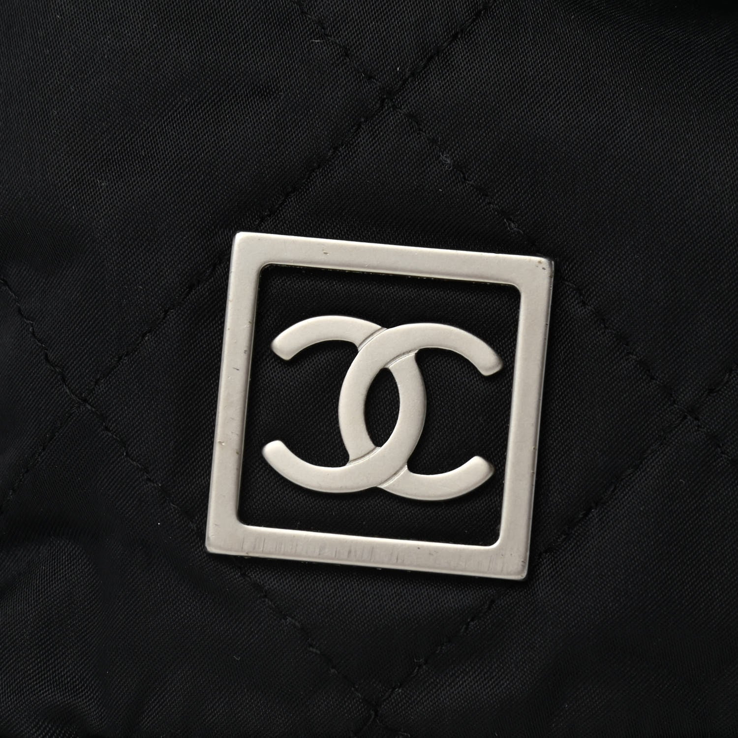 Chanel Nylon Quilted Cap Hat M Black 7 of 7