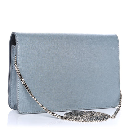 Fendi Vitello Elite Studded Hypnoteyes Tube Wallet On Chain Polvere Multicolor 3 of 17