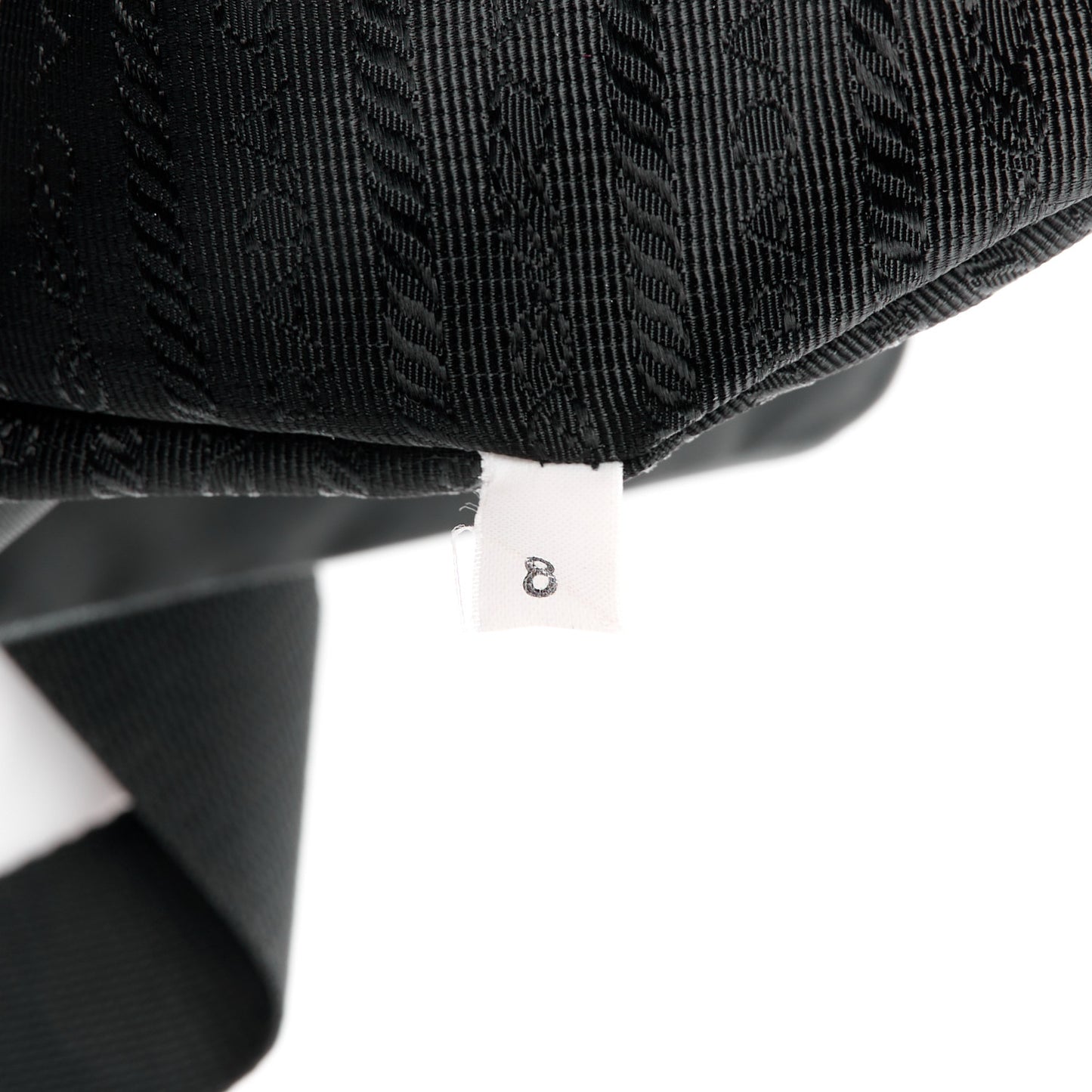 Tessuto Nylon Saffiano Flat Messenger Bag Black