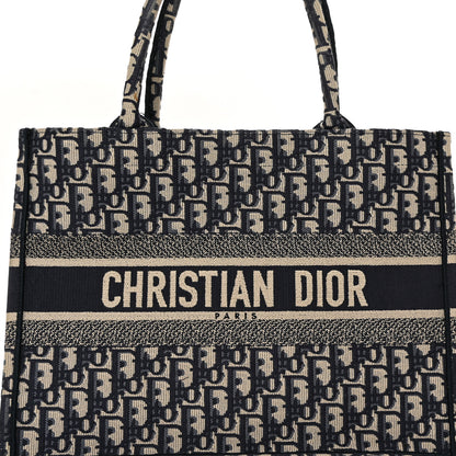 Christian Dior Oblique Medium Book Tote Blue Multicolor 8 of 14