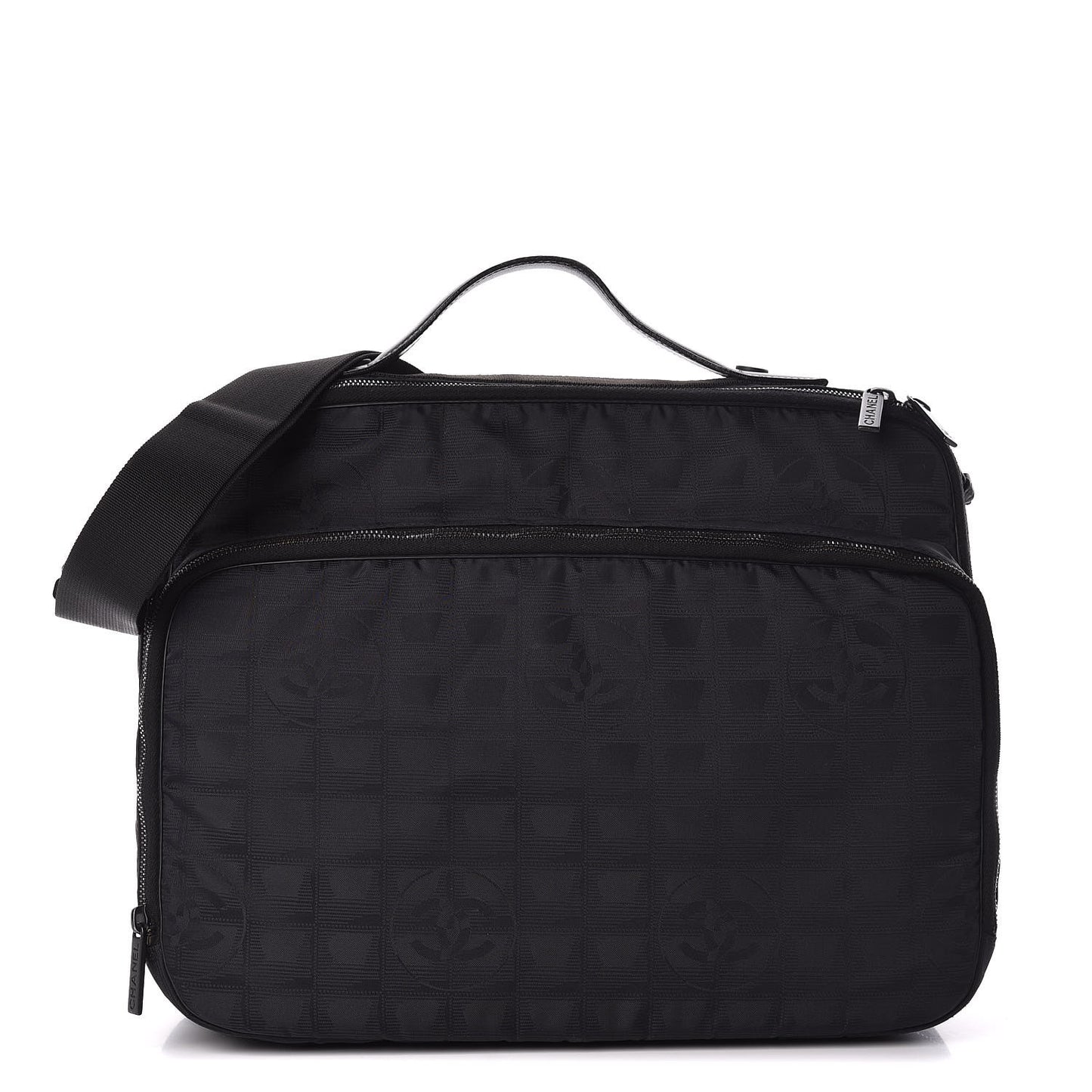 Nylon Travel Laptop Briefcase Black