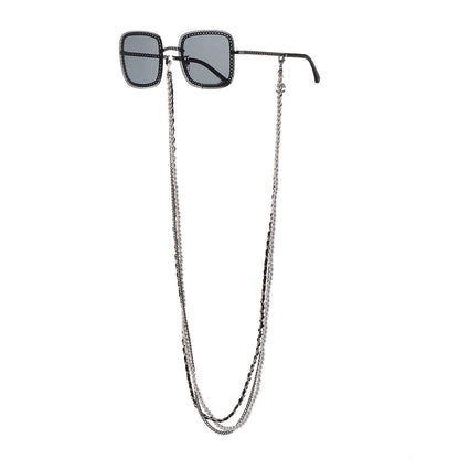 Chanel Chain Square Sunglasses 4244 Black 2 of 9