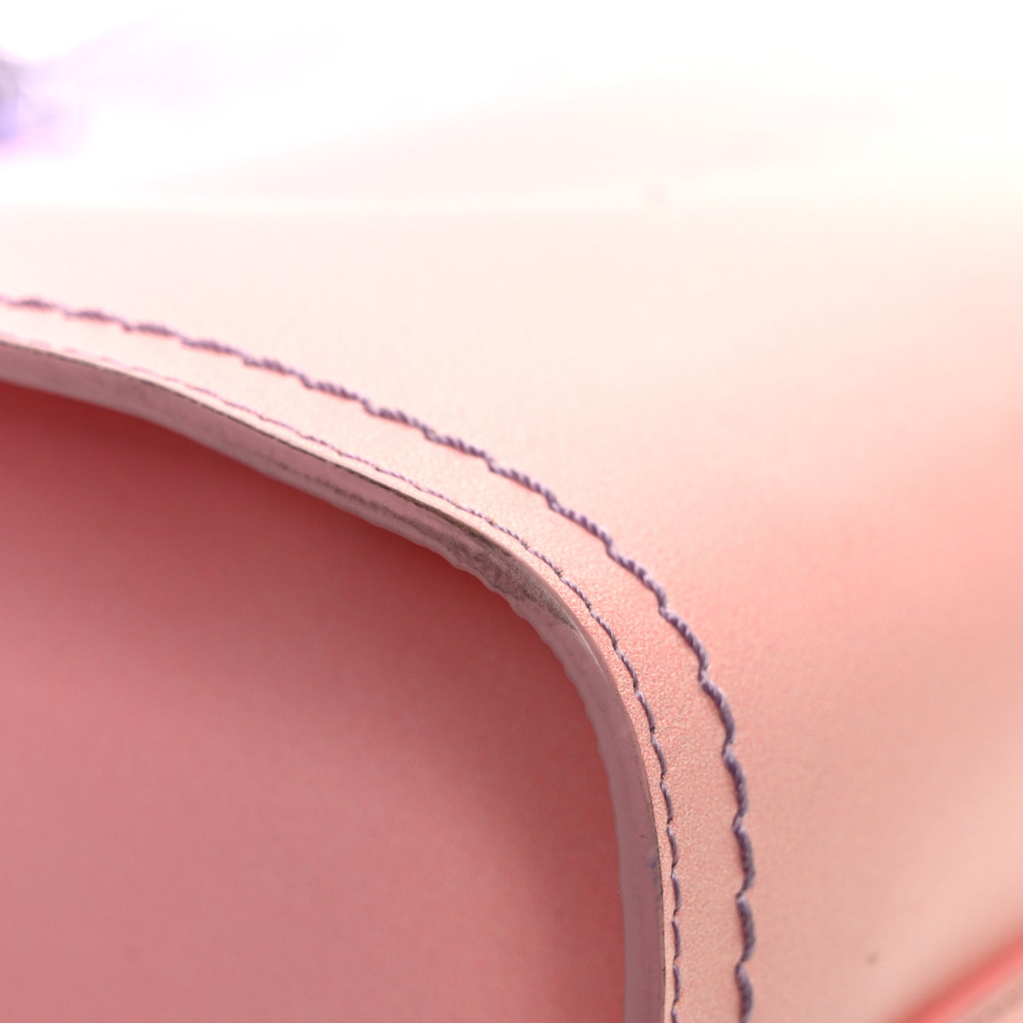 Shaded Calfskin Medium Deauville Tote Light Purple Pink Coral