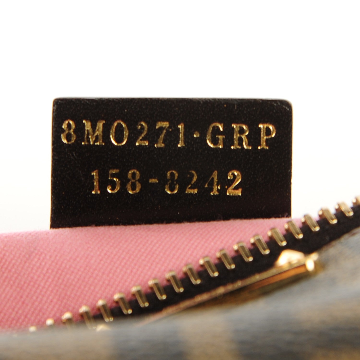 Fendi Zucca Spalmati Vitello Elite Pochette Tobacco Ciclamino 8 of 9