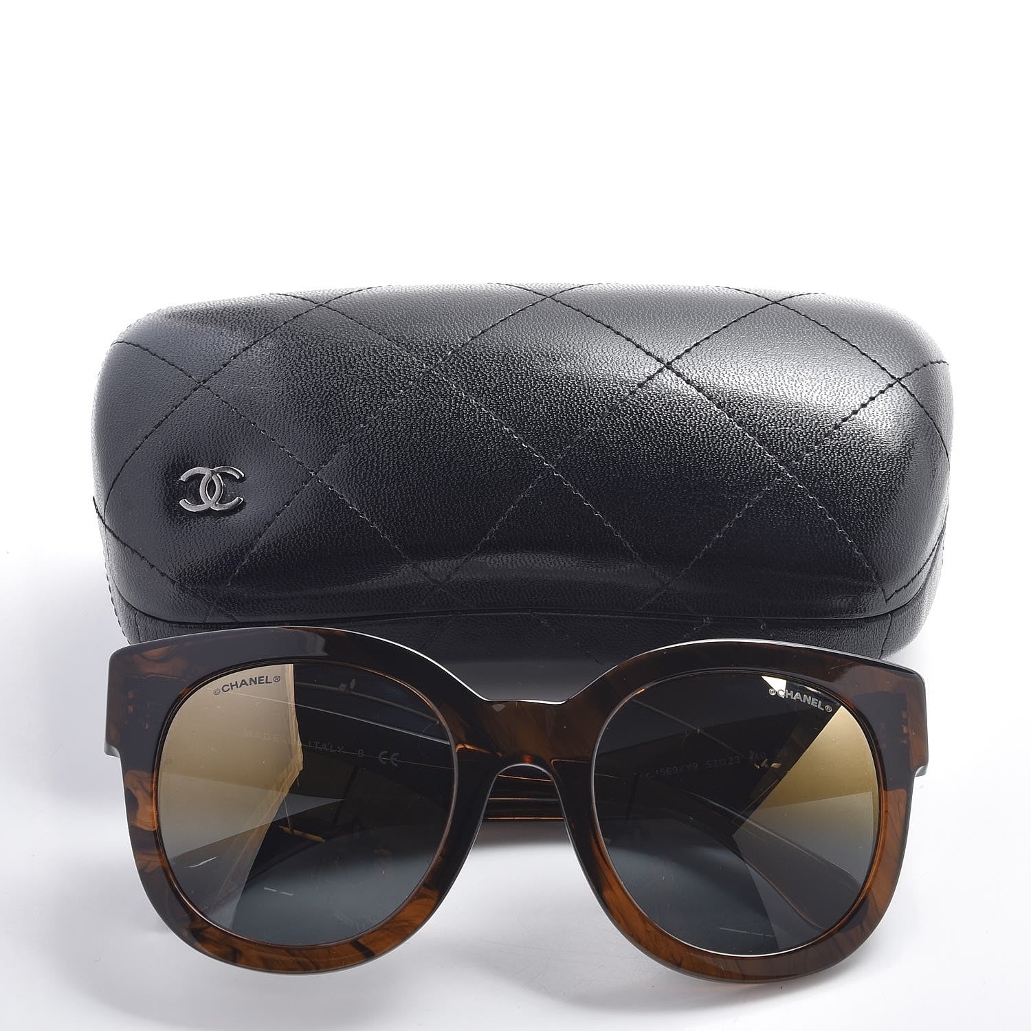 Chanel Acetate Butterfly Signature CC Sunglasses 5358 Brown 8 of 8