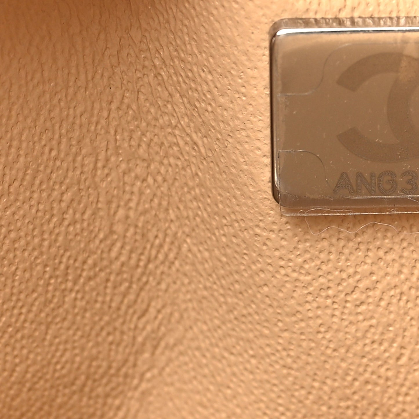 Caviar Quilted Small Double Flap Beige