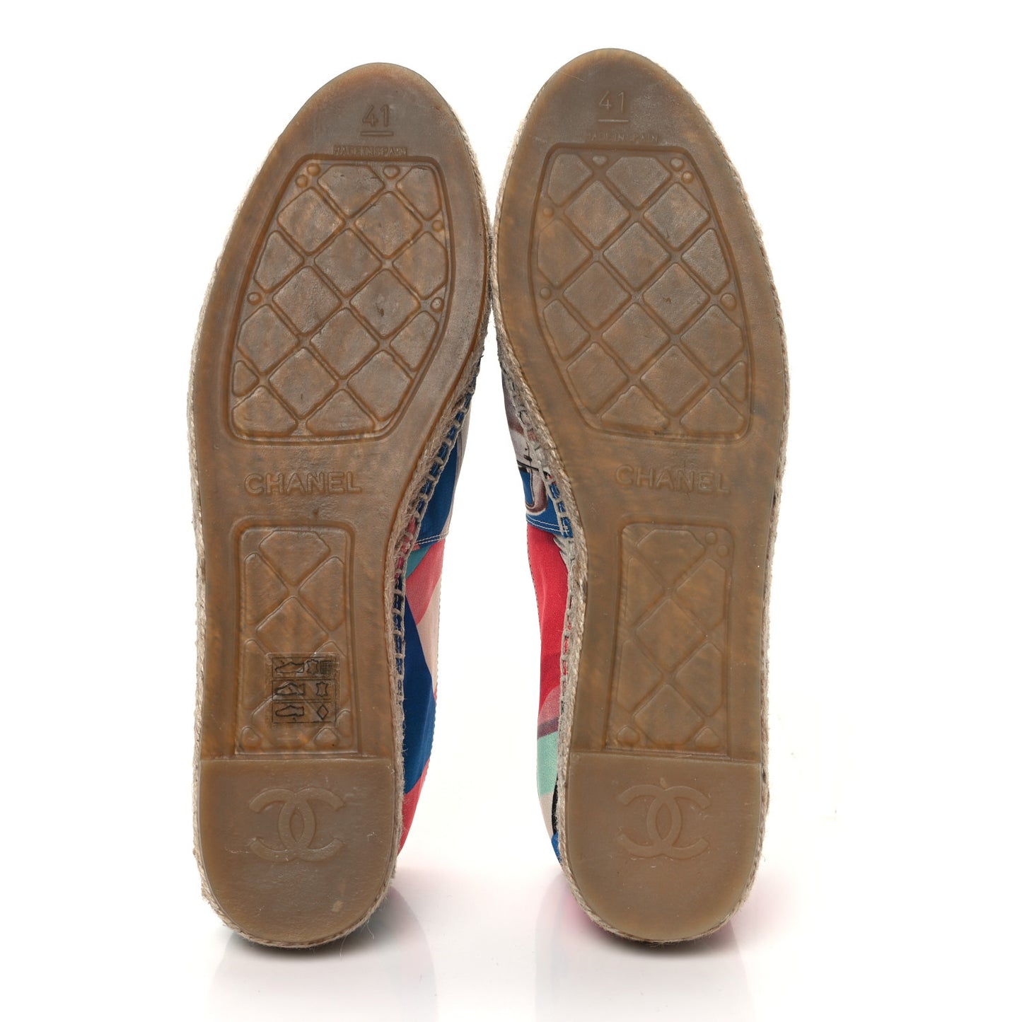 Fabric Patent CC Espadrilles 41 Multicolor Black