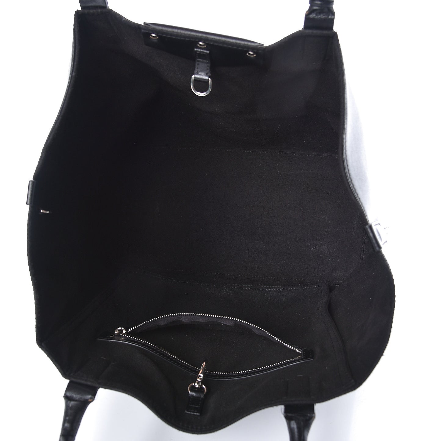 Calfskin Large Antigona Whipstitch Handle Tote Black