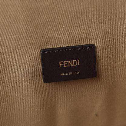 Fendi Glazed Fabric FF 1974 Karligraphy Large Travel Bag Tobacco 7 of 13