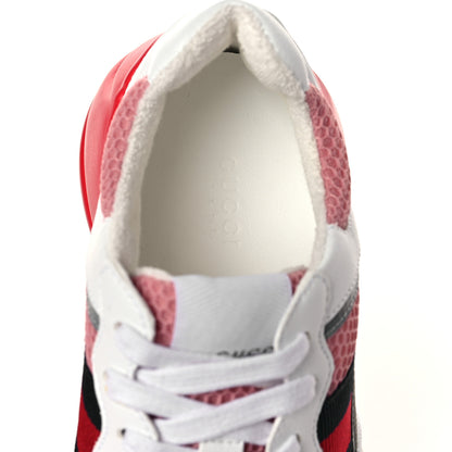 Gucci Lavaredo Eco Fabric Mesh Web Womens Rhyton Reflective Sneakers 36.5 Great White Water Rose Silver 7 of 7