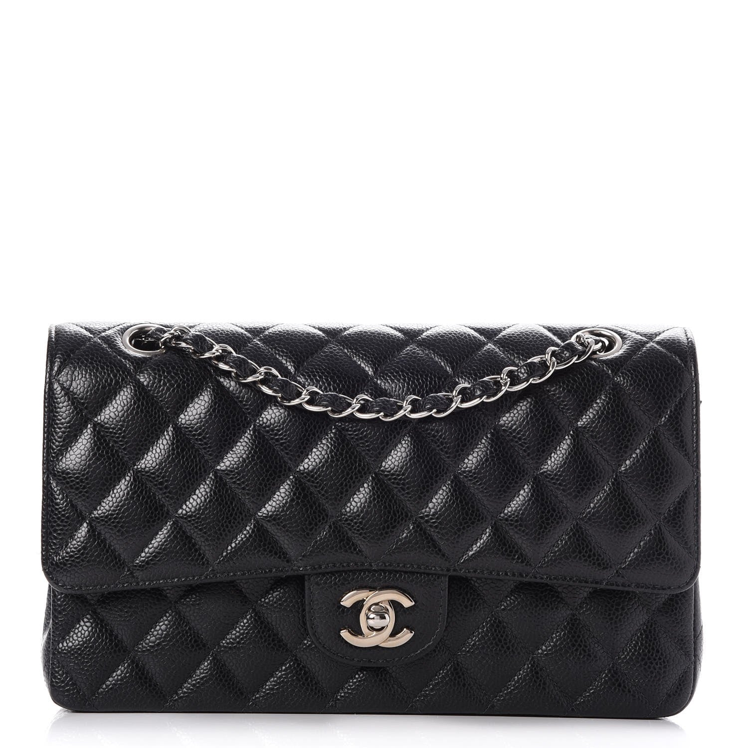 Chanel Caviar Quilted Medium Double Flap Black 1 of 13