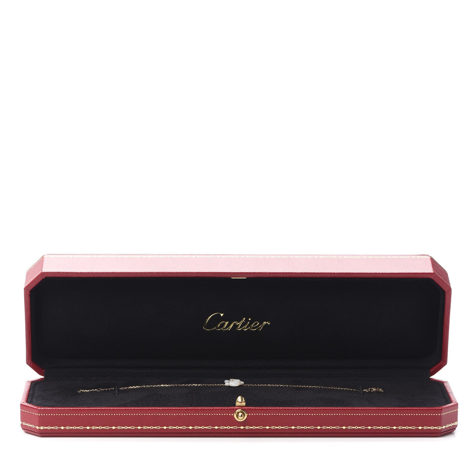 Cartier 18K Yellow Gold Diamond White Mother of Pearl Caresse D'Orchidees Par Cartier Bracelet 7 of 7