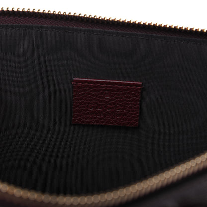 Gucci Grainy Calfskin Zumi Zip Pouch Vintage Bordeaux 7 of 15