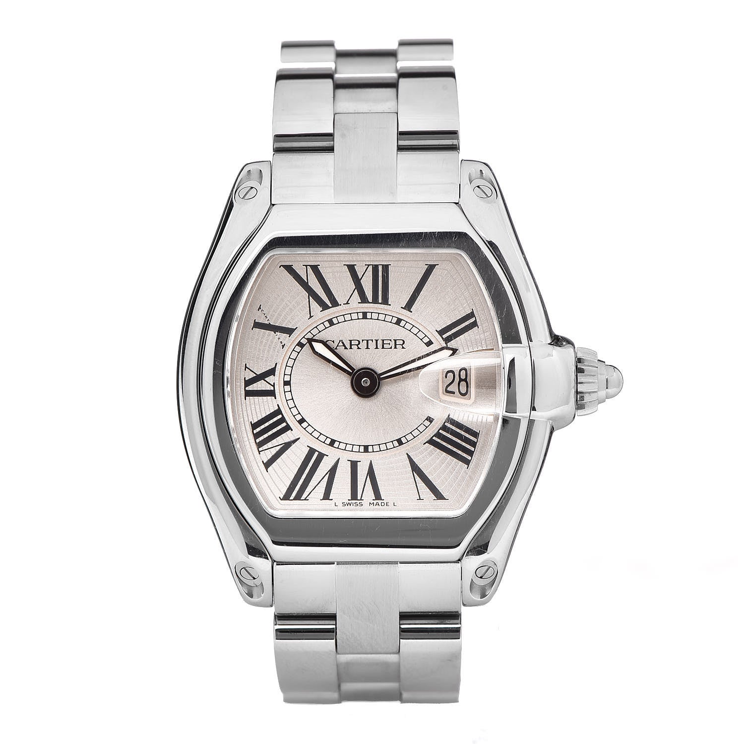 Cartier Stainless Steel 31mm Roadster Quartz Watch 1 of 8