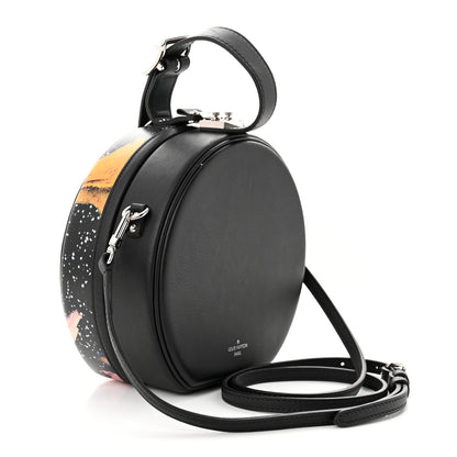 Louis Vuitton Calfskin Splash Print Petite Boite Chapeau Black 3 of 11