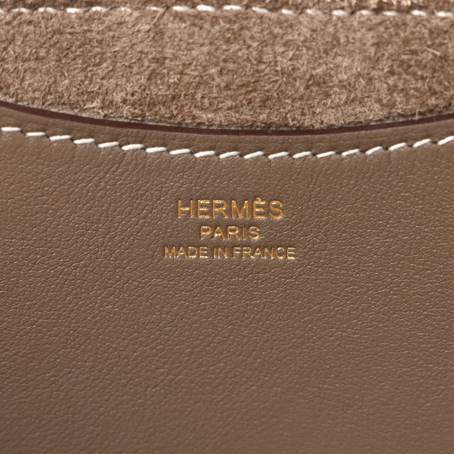 Hermes Taurillon Clemence Swift In-The-Loop 18 Bag Etoupe 6 of 13