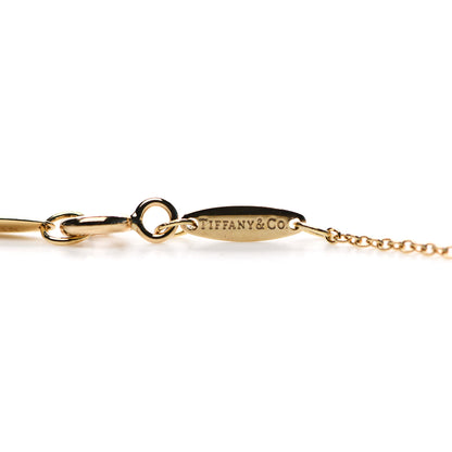 Tiffany 18K Yellow Gold Diamond .17ct Elsa Peretti Diamonds by the Yard Heart Pendant Necklace 6 of 8