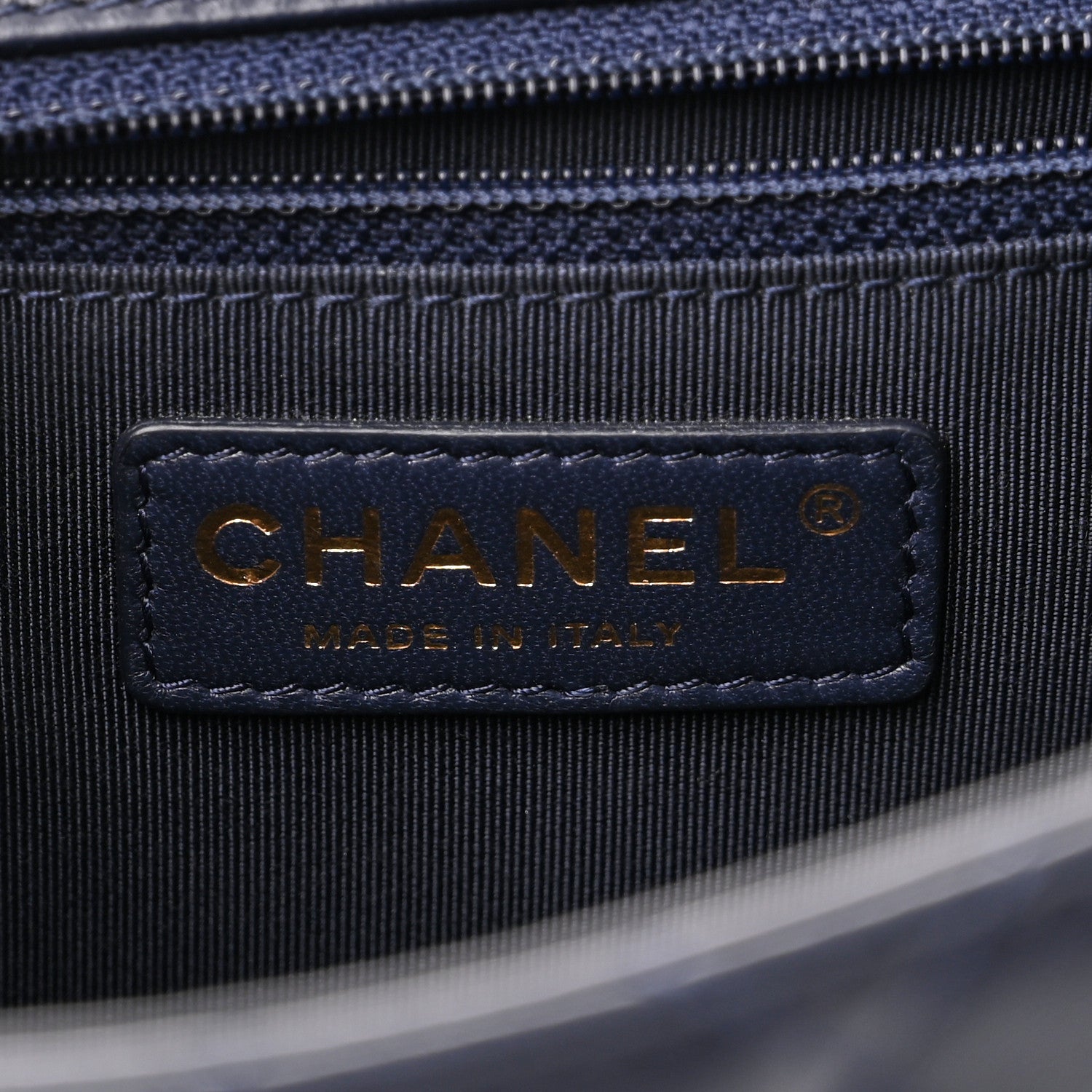Chanel Lambskin Quilted Jumbo Mademoiselle Chic Flap Navy 6 of 11