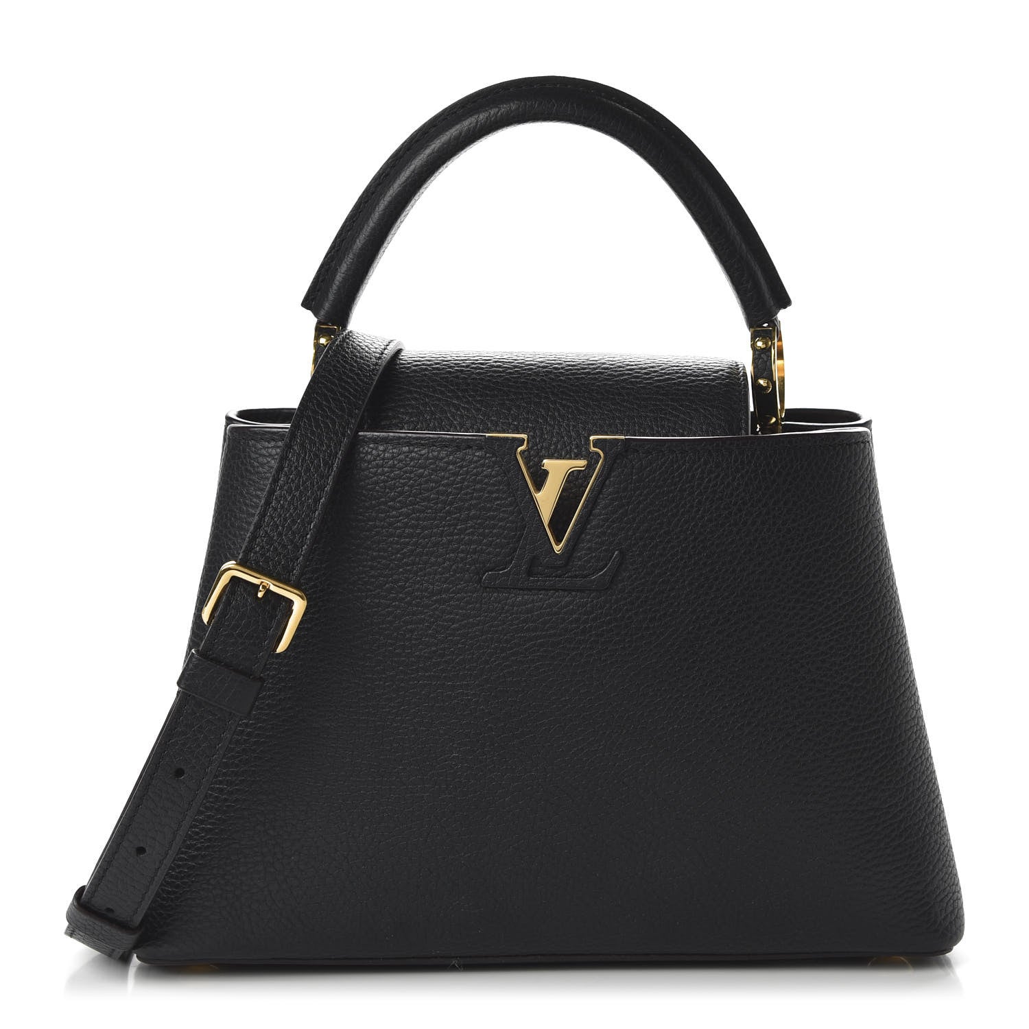 Louis Vuitton Taurillon Capucines BB Black 1 of 9